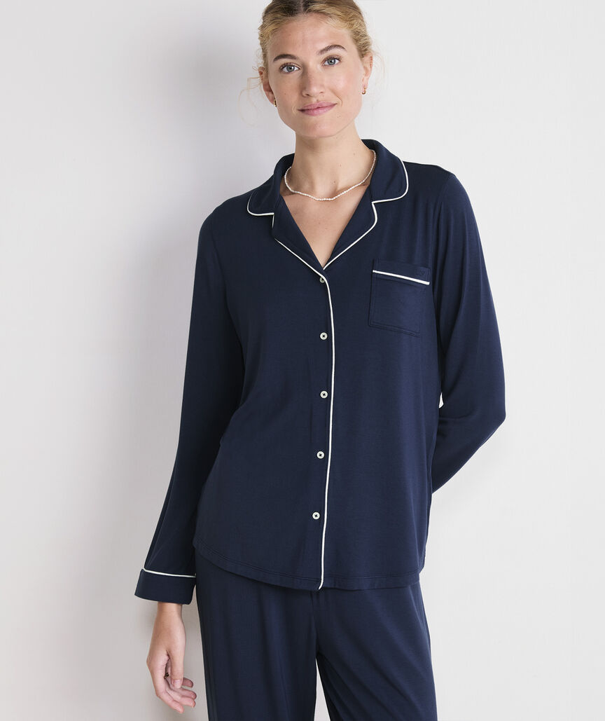 Super-Soft Knit Pajama Set - Nautical Navy