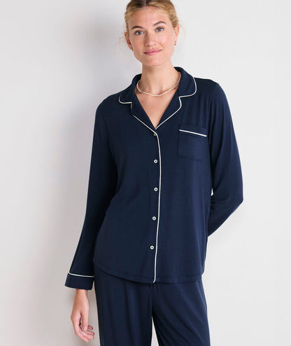 Super-Soft Knit Pajama Set - Nautical Navy