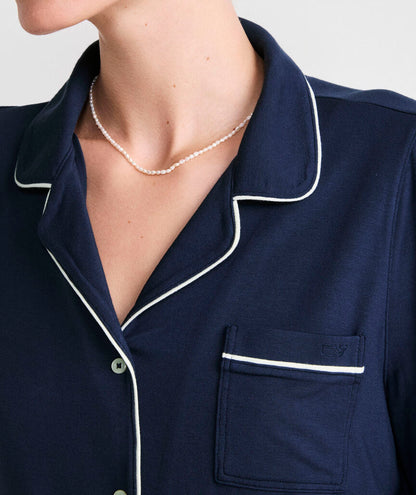 Super-Soft Knit Pajama Set - Nautical Navy