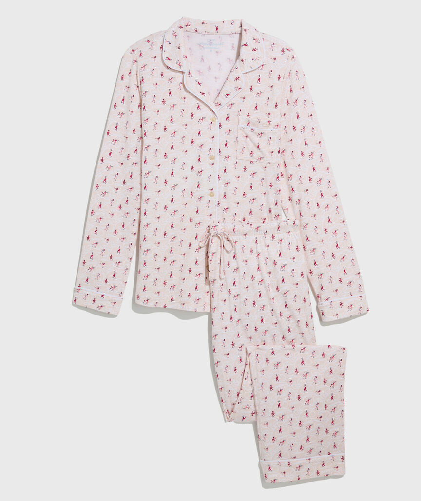 Super-Soft Knit Pajama Set - Skating Soft PInk