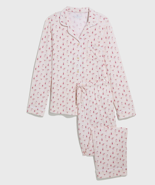 Super-Soft Knit Pajama Set - Skating Soft PInk