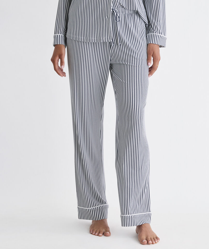 Super-Soft Knit Pajama Set - Nautical Navy Stripe