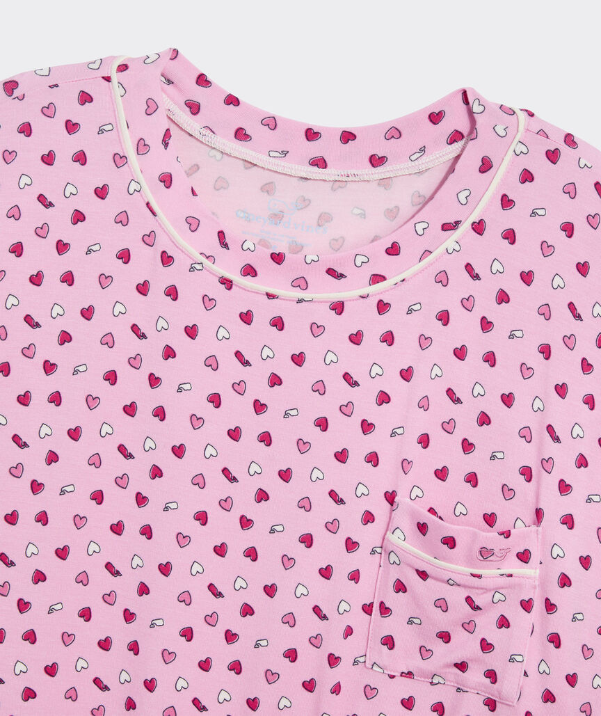 Super-Soft Knit Pajama Set - Hearts Cot Can