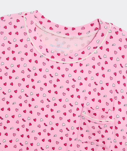 Super-Soft Knit Pajama Set - Hearts Cot Can