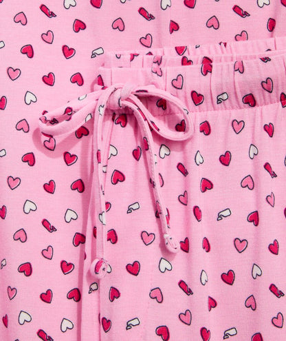 Super-Soft Knit Pajama Set - Hearts Cot Can