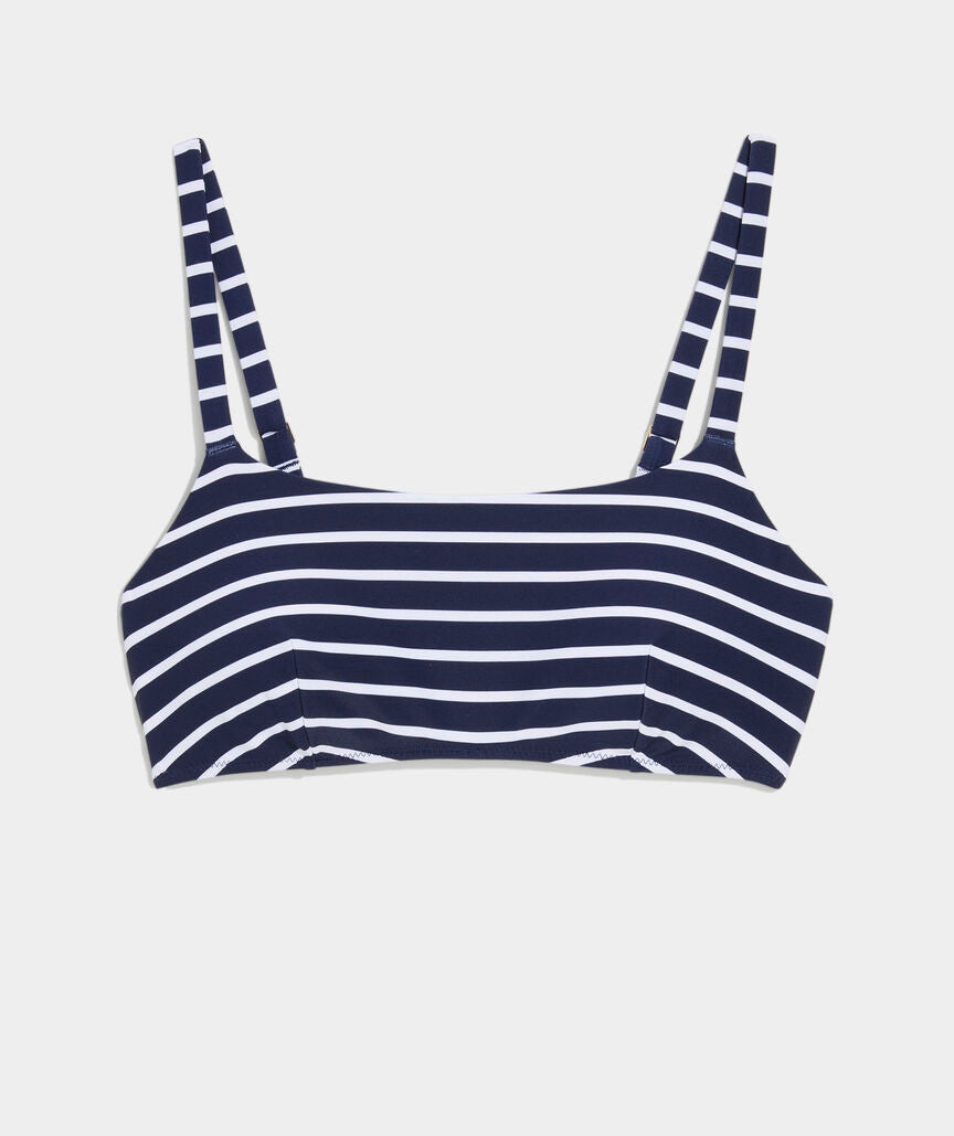 Southampton Square Neck Bikini Top -  Bay Stripe/Navy