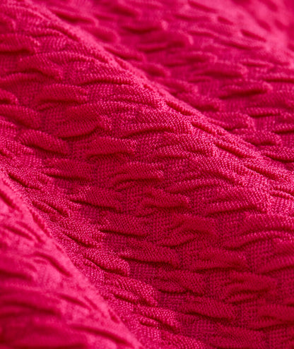 Textured Seagrove String Bikini Top - Charm Pink