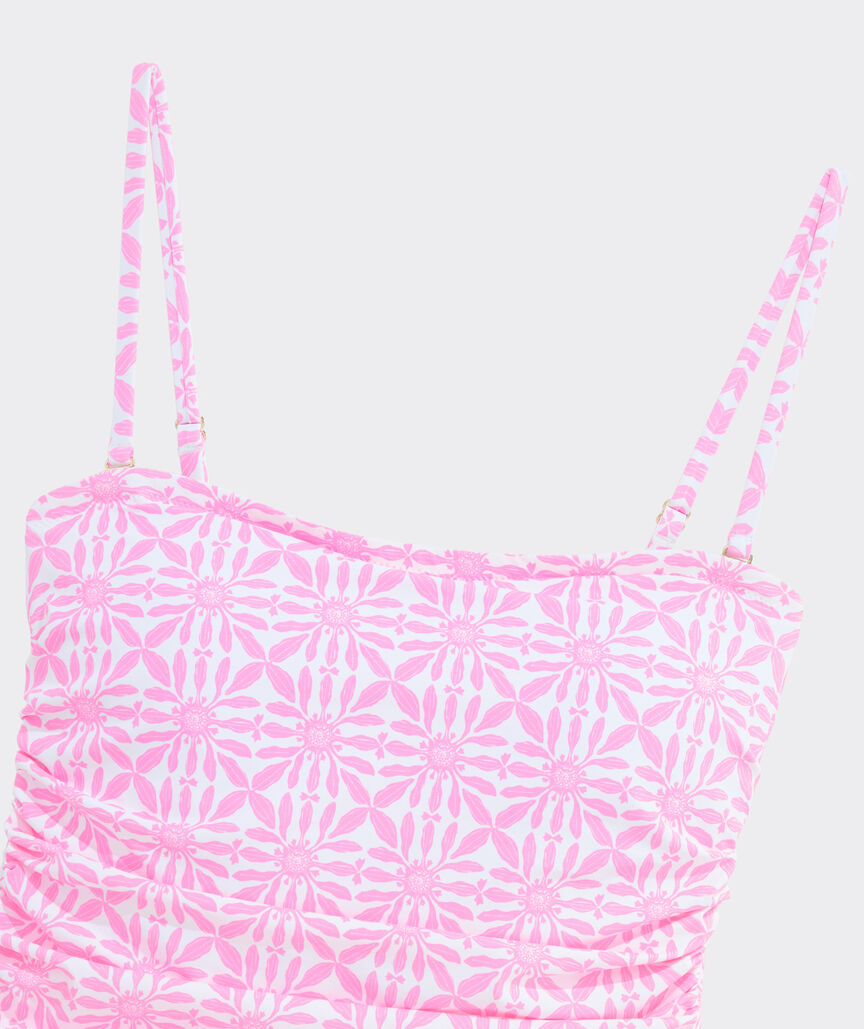 Narragansett Strapless One-Piece - Haven Tile Print
