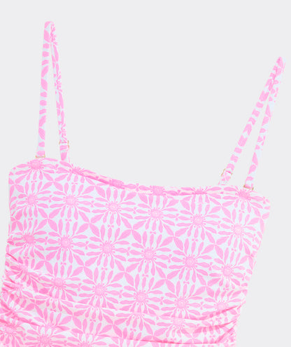 Narragansett Strapless One-Piece - Haven Tile Print