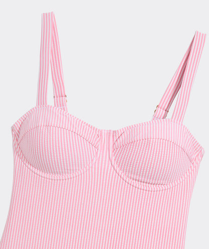 Amagansett Seersucker Underwire One-Piece - Vineyard Ss Pb/Wc