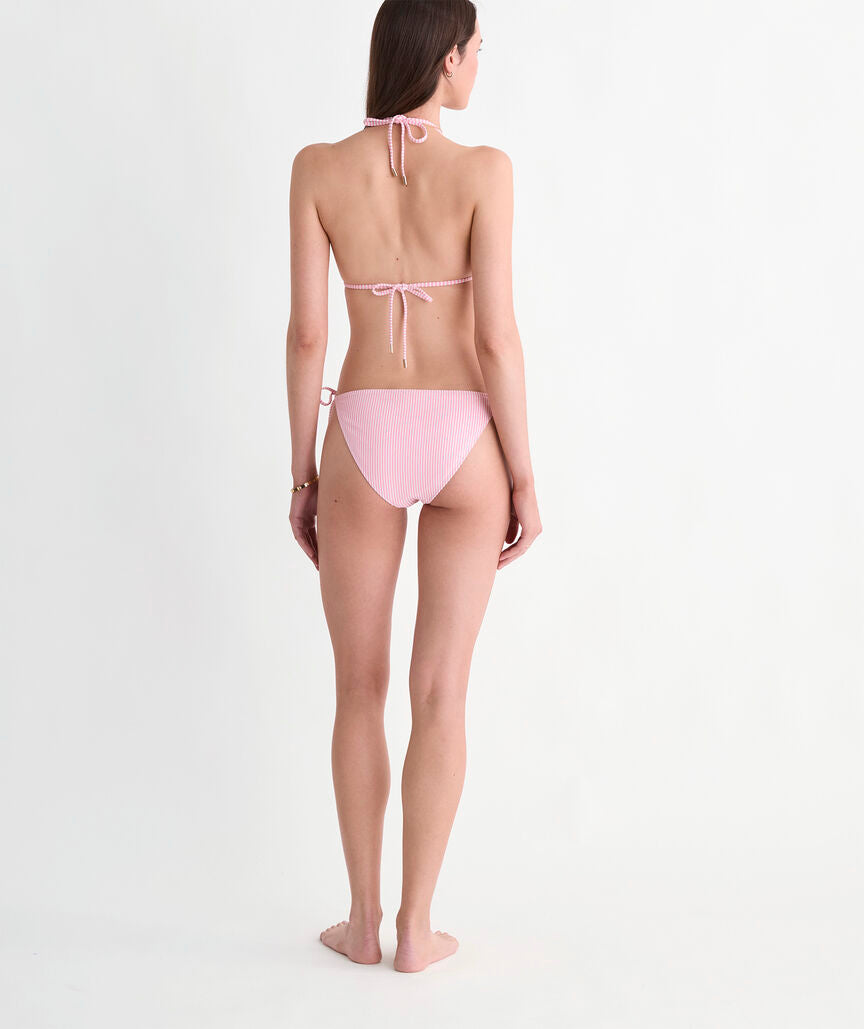 Seagrove Seersucker String Bikini Bottom - Vineyard Ss Pb/Wc