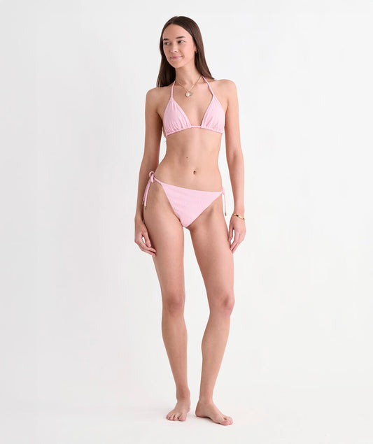 Seagrove Seersucker String Bikini Bottom - Vineyard Ss Pb/Wc