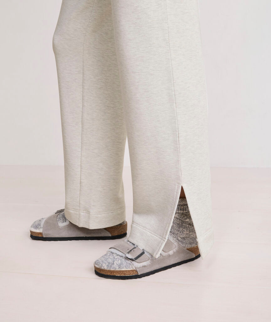 Dreamcloth® Wide Leg Pants - Marshmallow Heather