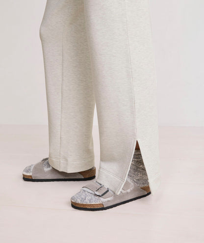 Dreamcloth® Wide Leg Pants - Marshmallow Heather