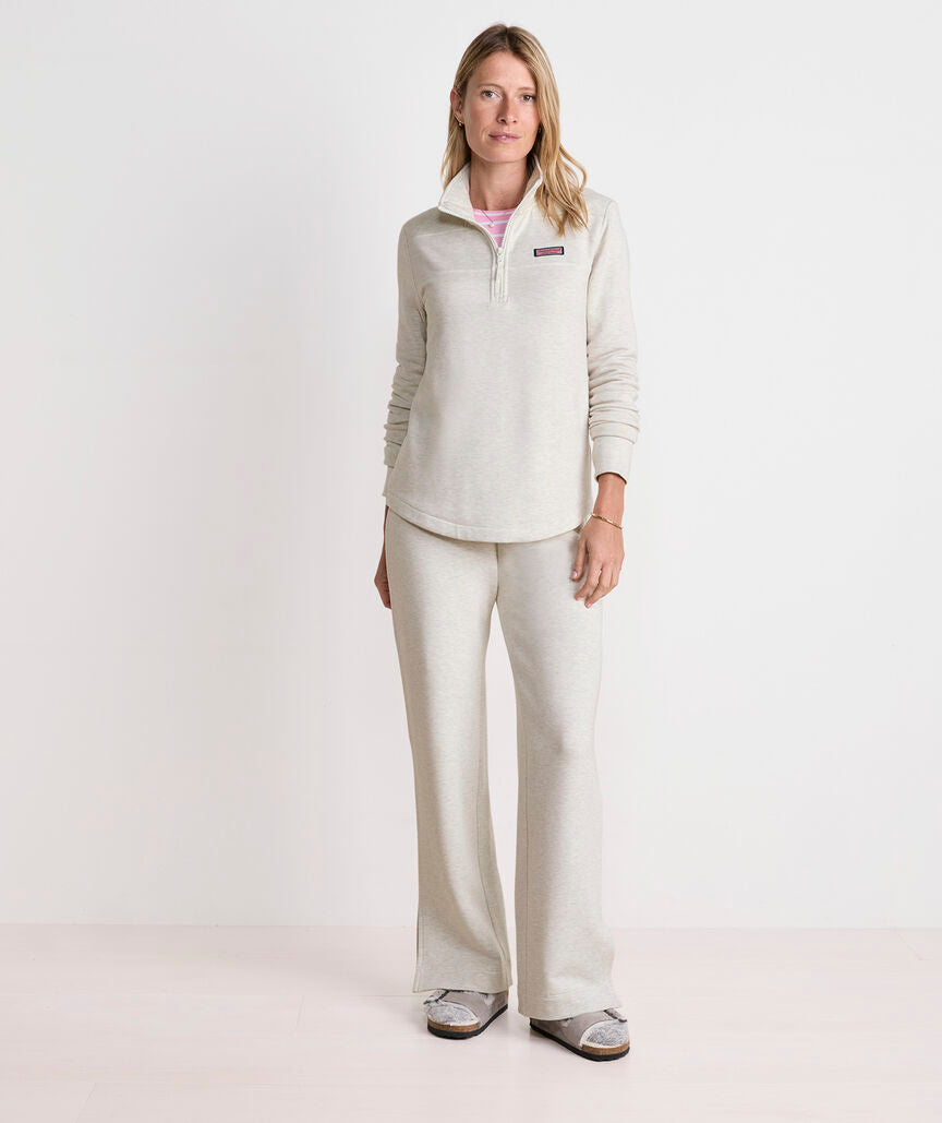 Dreamcloth® Wide Leg Pants - Marshmallow Heather