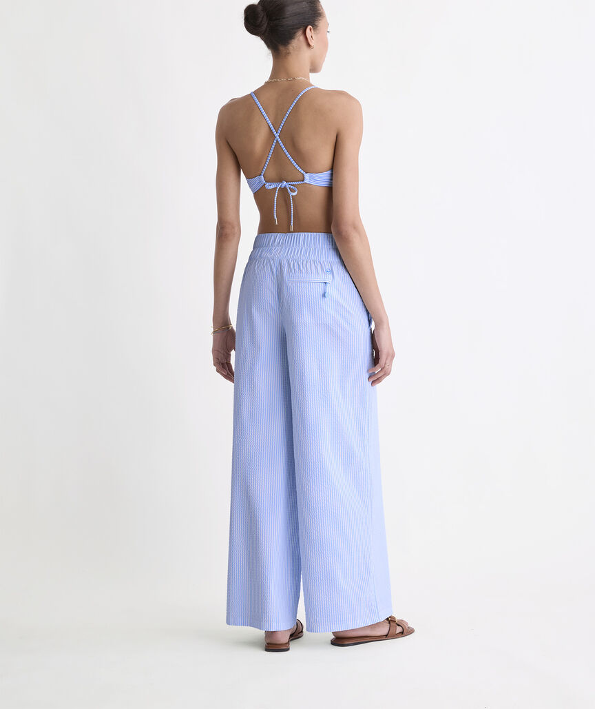 Seaside Harbor Pants - Seersucker-Jake Blue