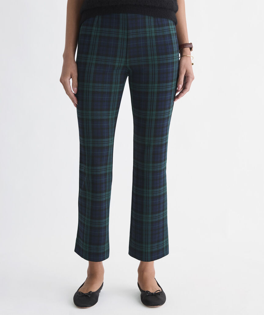 Plaid Peyton Pants - Jet Black Blackwatch