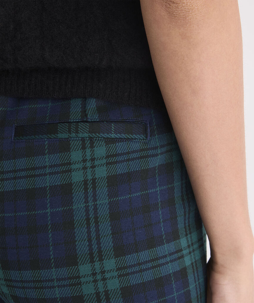 Plaid Peyton Pants - Jet Black Blackwatch