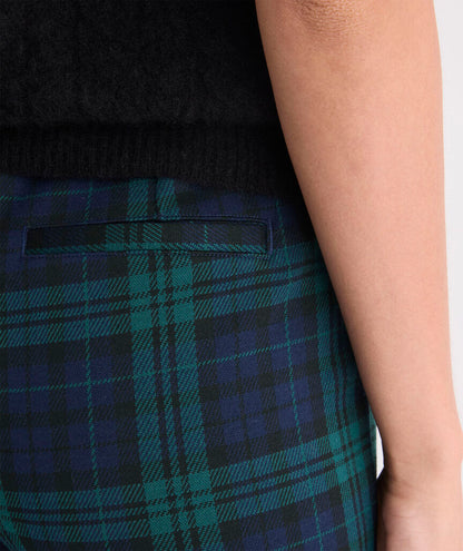 Plaid Peyton Pants - Jet Black Blackwatch