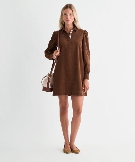 Pippa Corduroy Dress - Coconut
