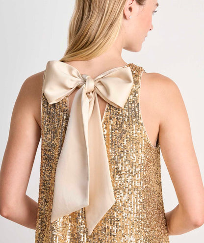 Kiki Sequin Swing Dress - Gold