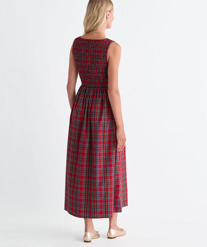 Ellen Maxi Dress - Red Velvet Tartan