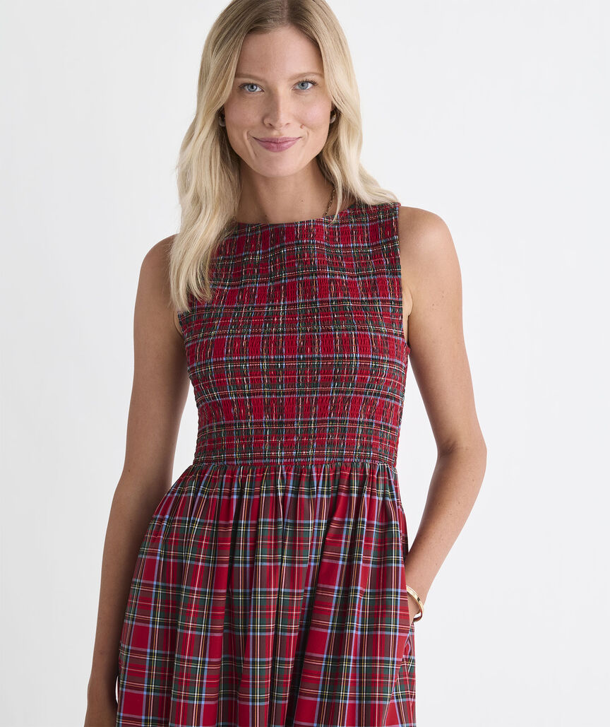 Ellen Maxi Dress - Red Velvet Tartan