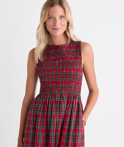 Ellen Maxi Dress - Red Velvet Tartan