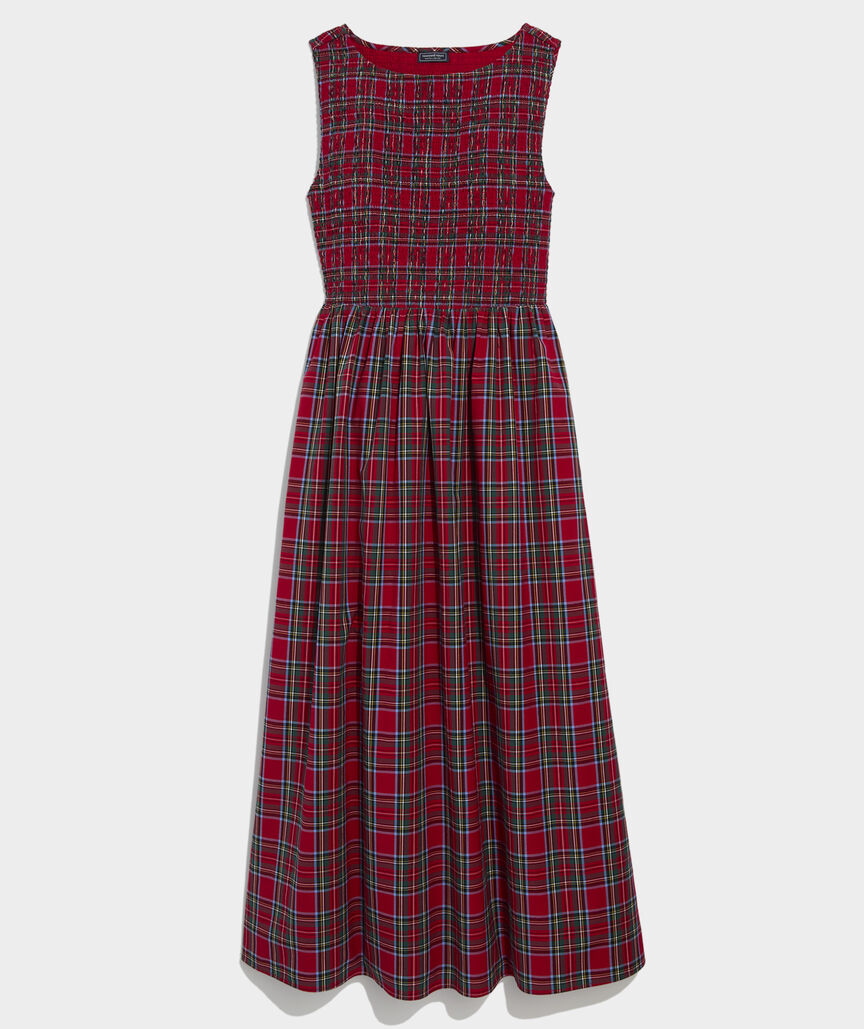 Ellen Maxi Dress - Red Velvet Tartan