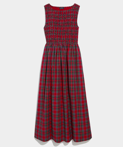 Ellen Maxi Dress - Red Velvet Tartan
