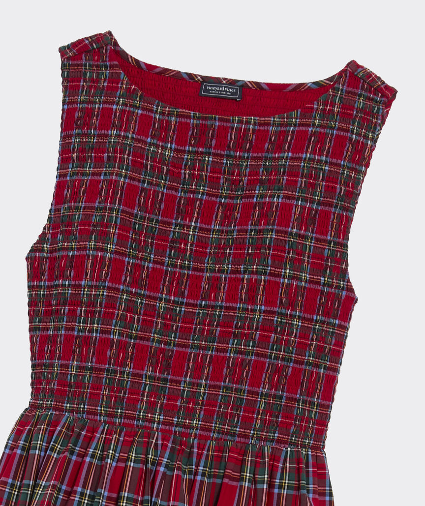 Ellen Maxi Dress - Red Velvet Tartan