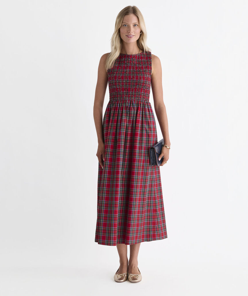 Ellen Maxi Dress - Red Velvet Tartan