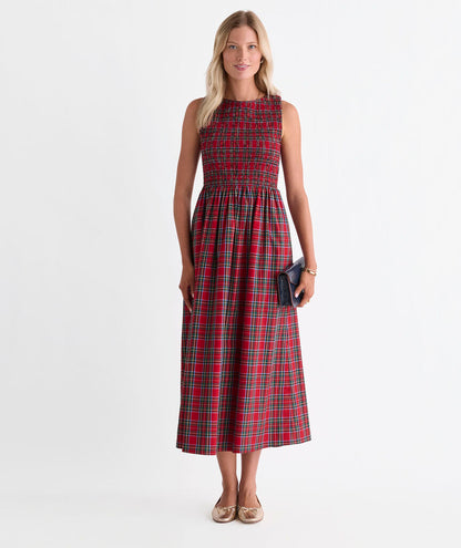 Ellen Maxi Dress - Red Velvet Tartan