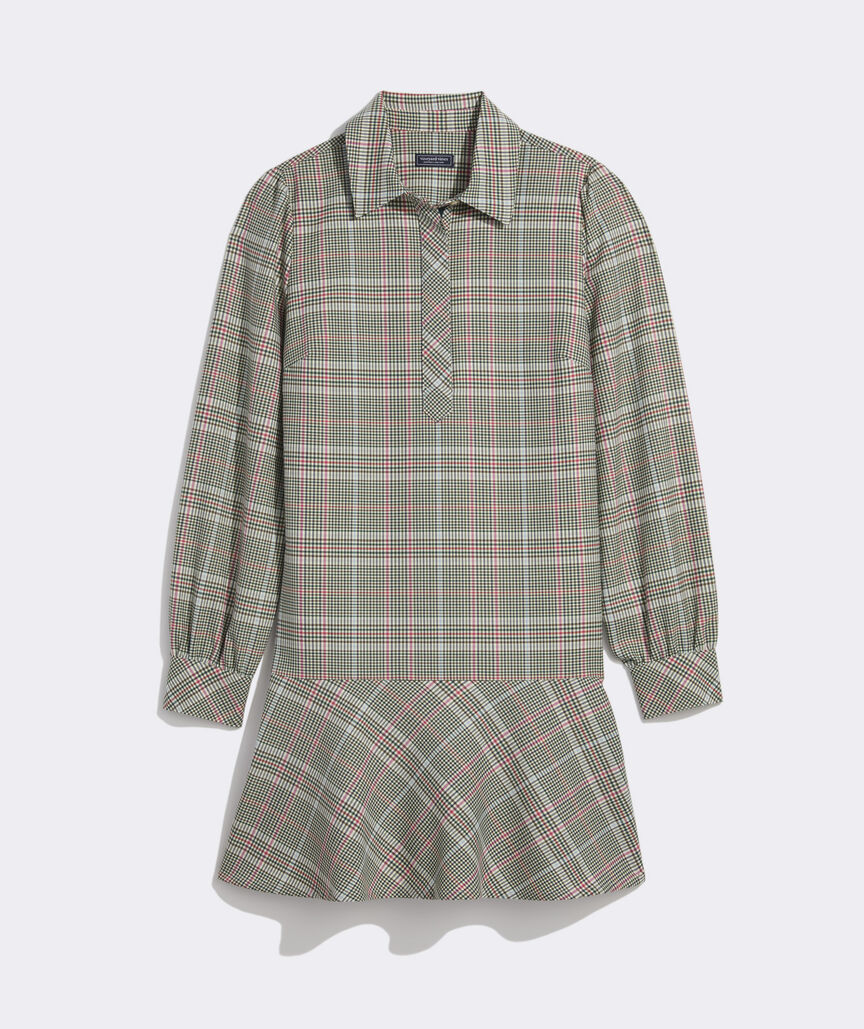 Pippa Wool Dress - Bea Plaid Marsh