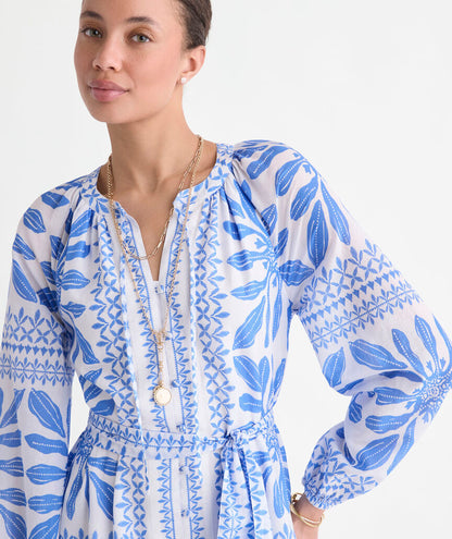 Lucy Mini Dress - Haven Tile Blue