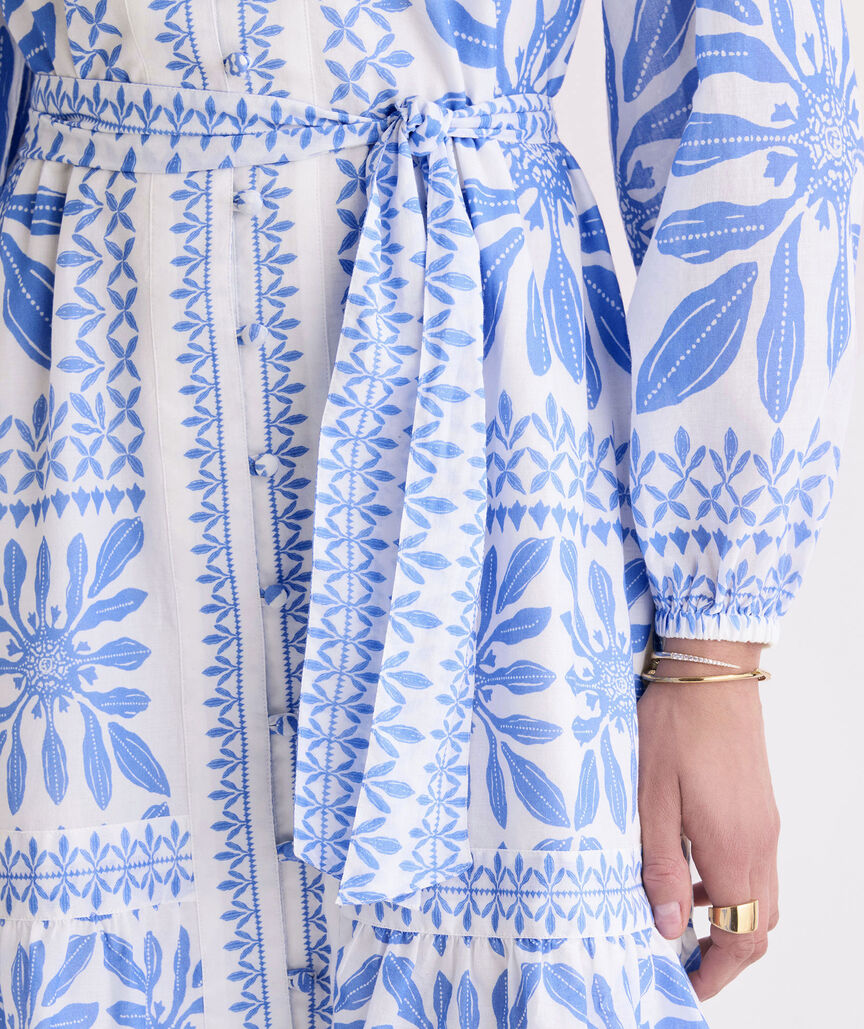 Lucy Mini Dress - Haven Tile Blue