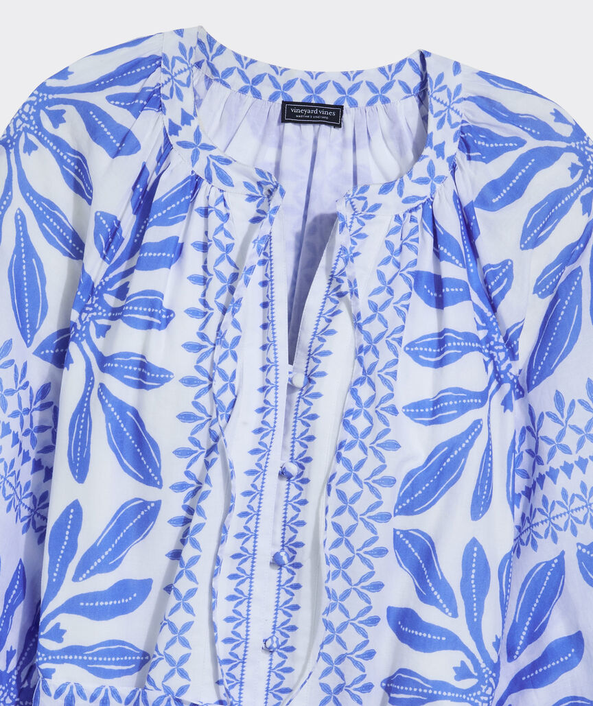 Lucy Mini Dress - Haven Tile Blue