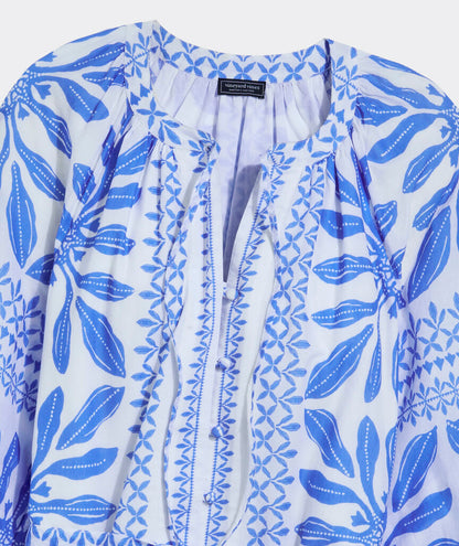 Lucy Mini Dress - Haven Tile Blue