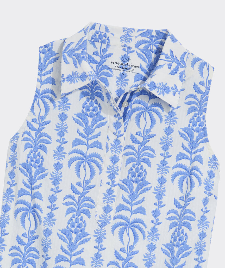 Printed Pippa Harbor Dress -  Breaker Palm Stripe