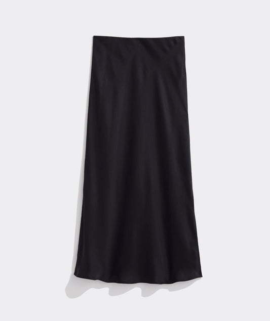 Silky Slip Skirt - jet Black