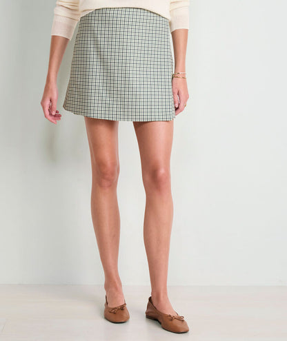 Meg Mini Skirt - Quinn Plaid Balsam