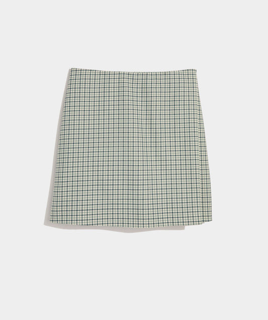 Meg Mini Skirt - Quinn Plaid Balsam