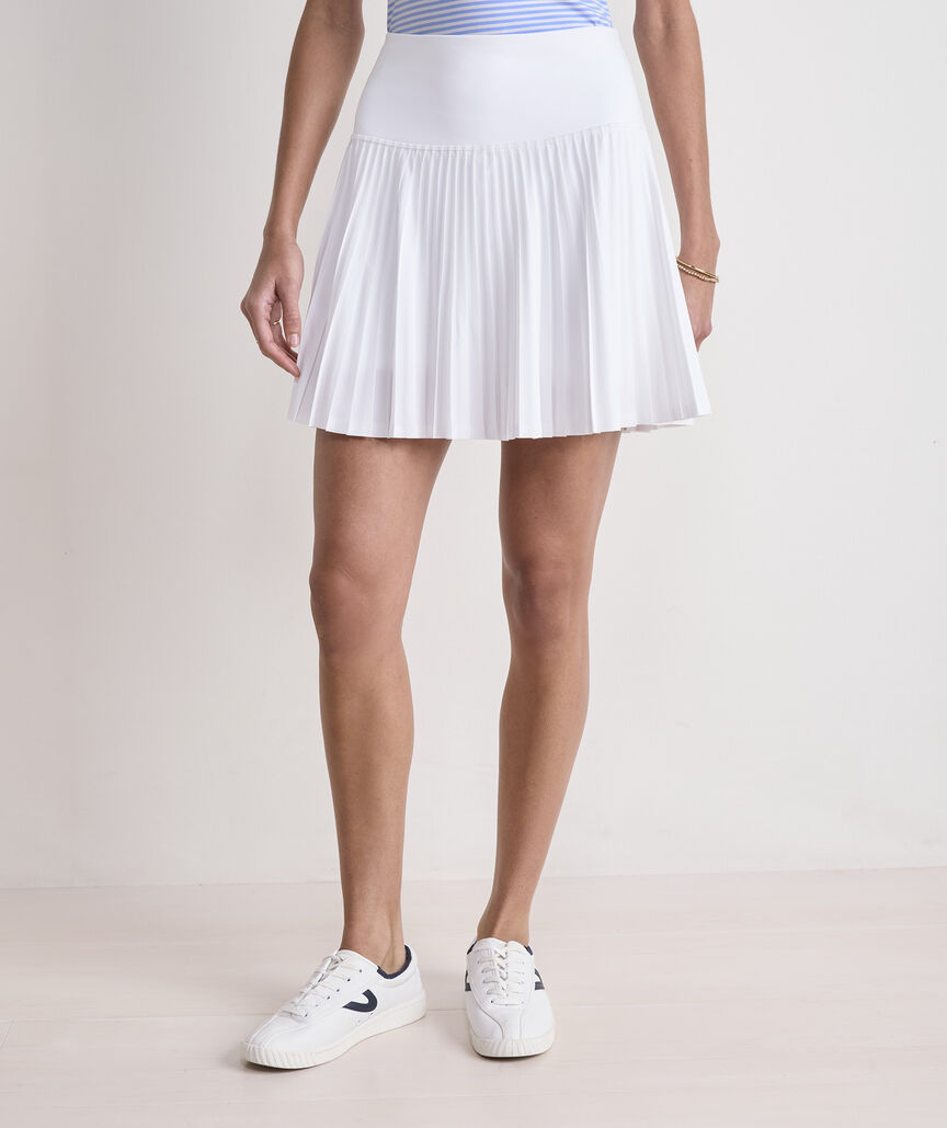 Performance SeaBreeze Pleated Skort - White Cap