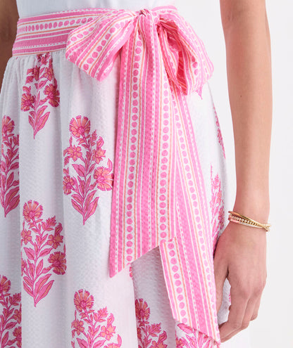 Wren Wrap Skirt - Floral White Cap