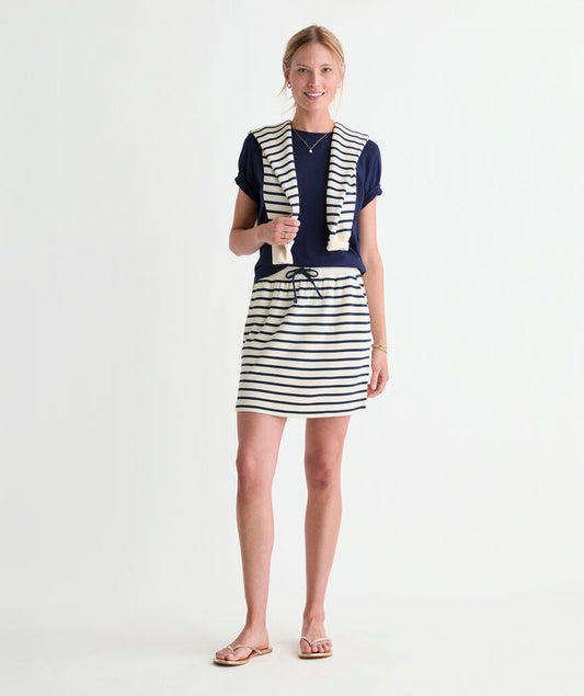 Dreamcloth® Mini Skirt - Stripe Nautical Navy