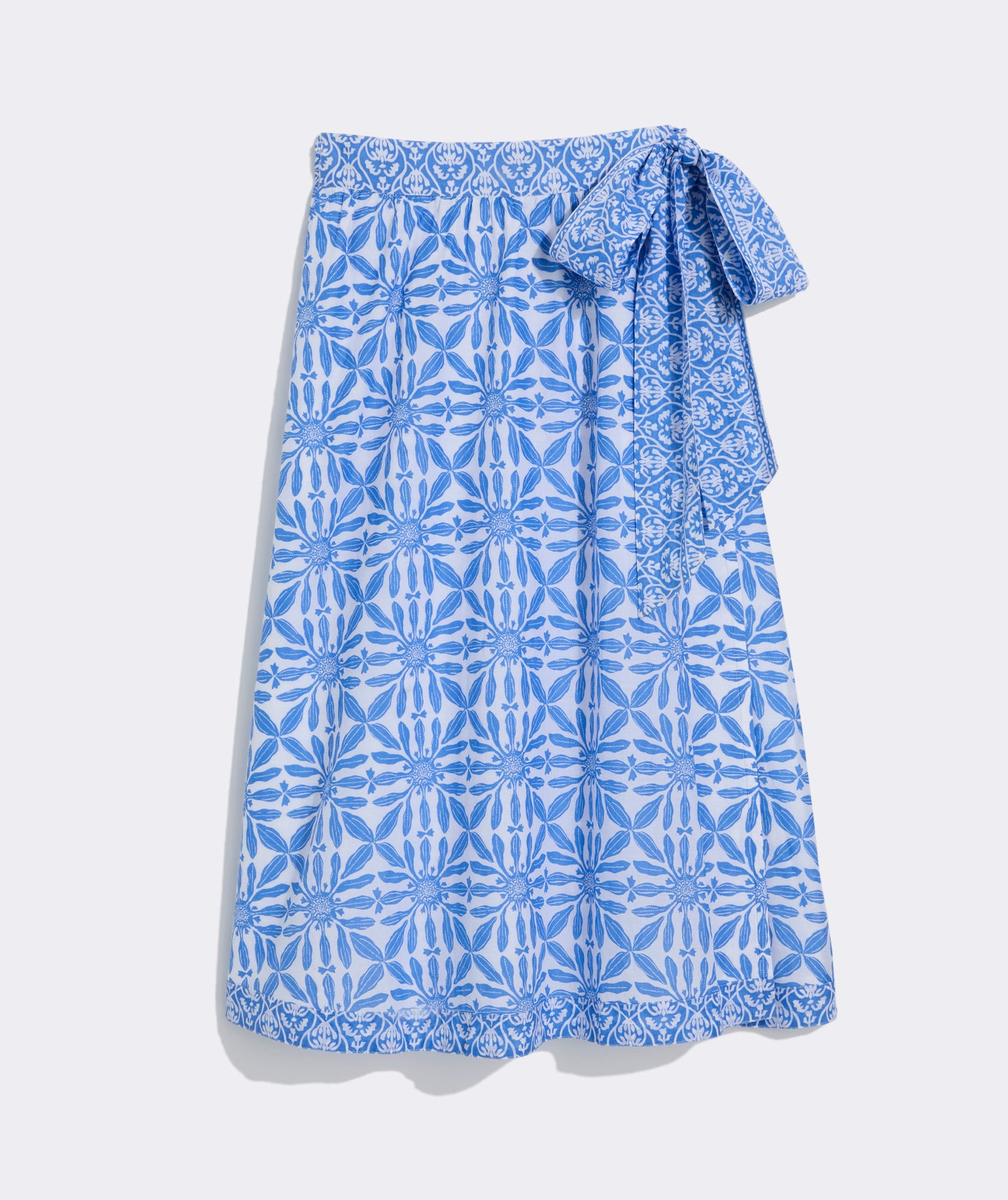 Wren Wrap Skirt - Haven Tile Blue
