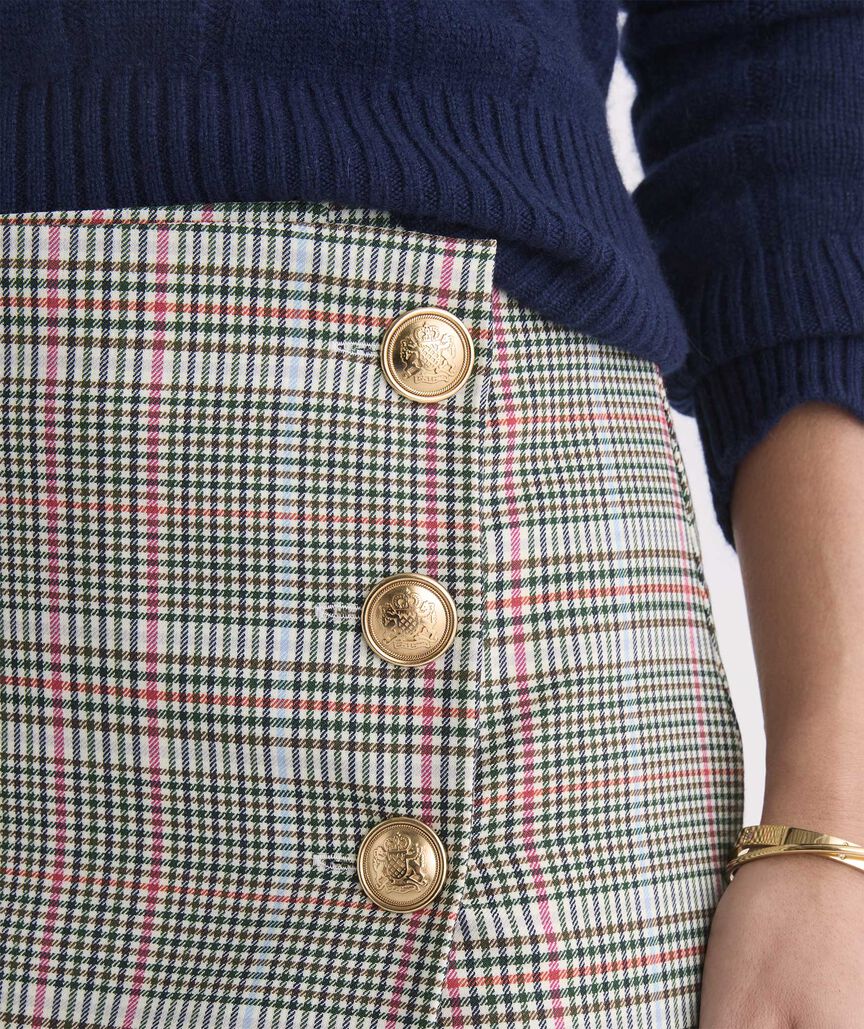 Meg Mini Skirt - Bea Plaid Marsh