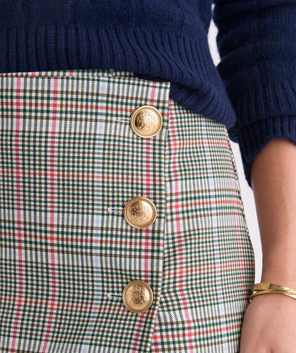 Meg Mini Skirt - Bea Plaid Marsh