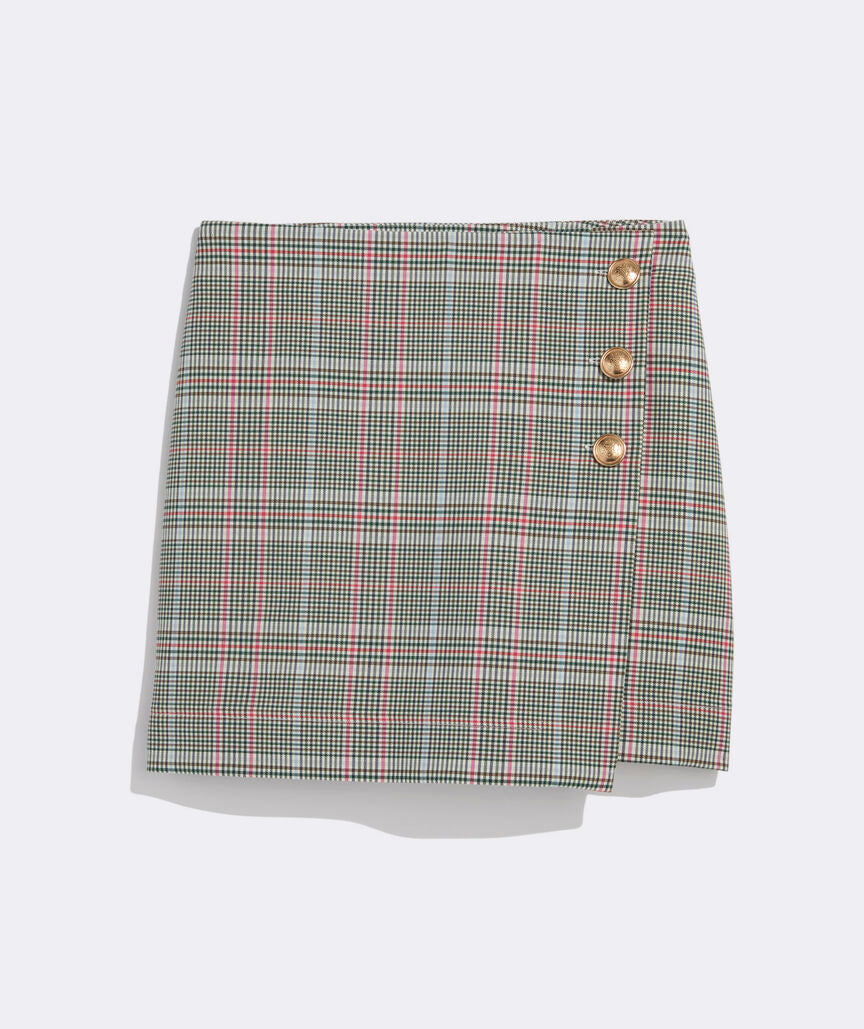 Meg Mini Skirt - Bea Plaid Marsh