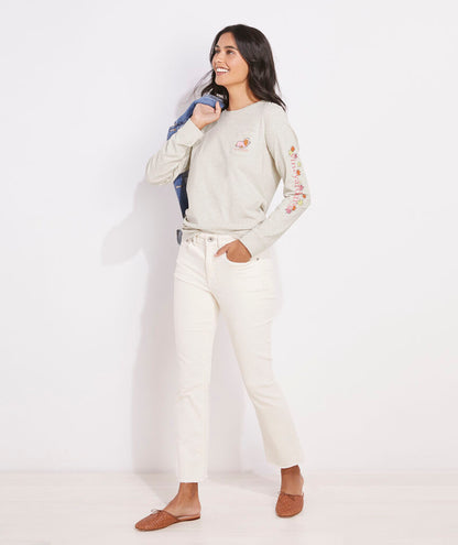 Women's Thanksgiving Icons Long-Sleeve Pocket Tee